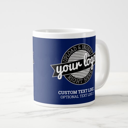 Voeg uw Logo Business Professional Modern Minimal  Grote Koffiekop (Voorkant rechts)