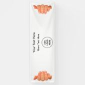 Voeg uw Logo Business Promotion Banner toe (Verticaal)