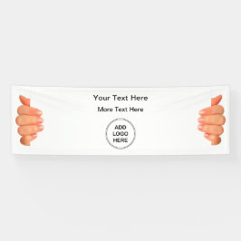 Voeg uw Logo Business Promotion Banner toe