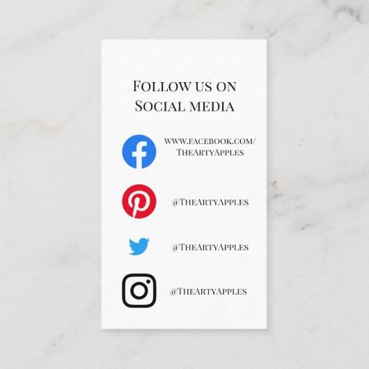 VOEG UW LOGO CARE vinyleucalyptus TOE Visitekaartje (Achterkant)