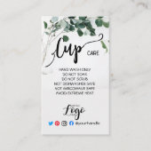 VOEG UW LOGO CARE vinyleucalyptus TOE Visitekaartje (Voorkant)