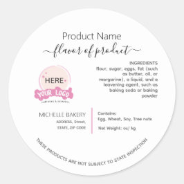 Voeg uw logo cottage law label toe