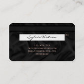 Voeg uw Logo Credit Kaart Black Silk Style toe Visitekaartje (Achterkant)