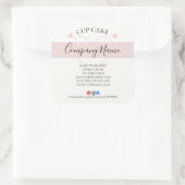 VOEG UW LOGO cup CARE STICKERS vinyl business TOE (Tas)