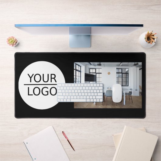 Voeg uw Logo Custom Photo Company toe Bureaumat (Kantoor 1)
