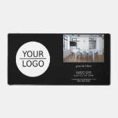 Voeg uw Logo Custom Text Photo Company toe Bureaumat (Voorkant)