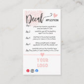 VOEG UW LOGO decale ZORGKAARTEN TOE Visitekaartje (Voorkant)