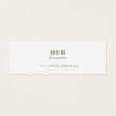 Voeg uw Logo die een DisplayCard verdient toe Mini Visitekaartjes (Achterkant)