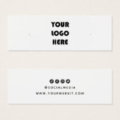 Voeg uw Logo die een DisplayCard verdient toe Mini Visitekaartjes (Voorkant /achterkant)