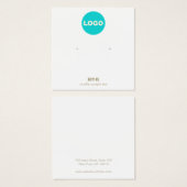 Voeg uw Logo die een DisplayCard verdient toe Vierkante Visitekaartjes (Voorkant /achterkant)