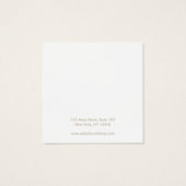 Voeg uw Logo die een DisplayCard verdient toe Vierkante Visitekaartjes (Achterkant)