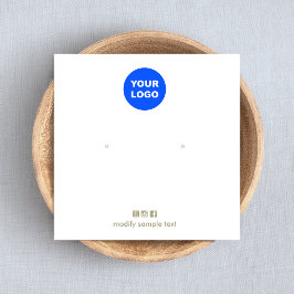 Voeg uw Logo die een DisplayCard verdient toe Vierkante Visitekaartjes