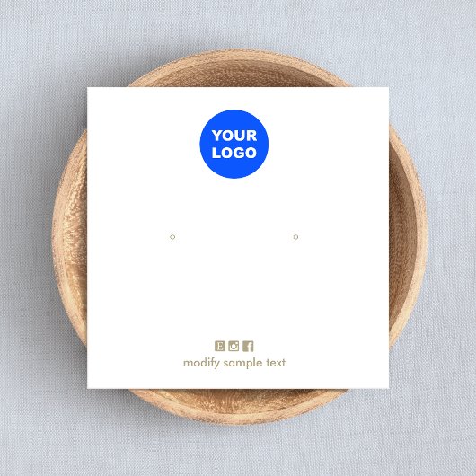 Voeg uw Logo die een DisplayCard verdient toe Vierkante Visitekaartjes