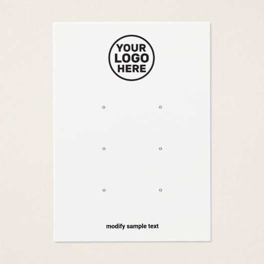 Voeg uw Logo drie-handheld Display Kaart toe (Voorkant)