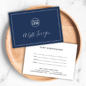 Voeg uw Logo Editable Color Cadeaubon toe