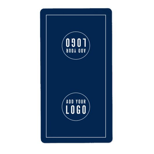 Voeg uw Logo Editable Colour Bag Packaging Sticker (Voorkant)