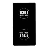 Voeg uw Logo Editable Colour Bag Packaging Sticker (Voorkant)