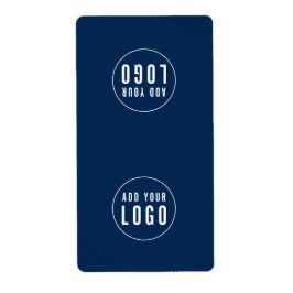 Voeg uw Logo Editable Colour Bag Packaging Sticker