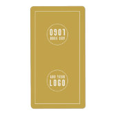 Voeg uw Logo Editable Colour Bag Packaging Sticker (Voorkant)