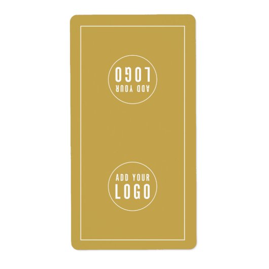 Voeg uw Logo Editable Colour Bag Packaging Sticker (Voorkant)