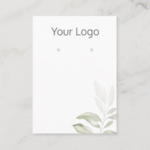 Voeg uw Logo eenvoudige groen-oormerk Display Kaar