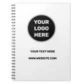 VOEG UW LOGO EENVOUDIGE MINIMAAL TEKSTSTYLPLANNER  NOTITIEBOEK (Voorkant)
