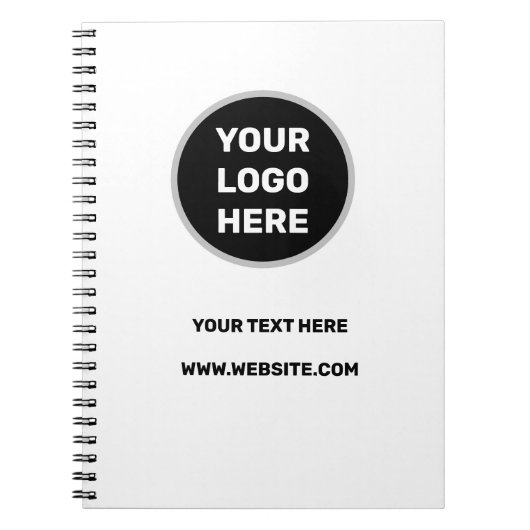 VOEG UW LOGO EENVOUDIGE MINIMAAL TEKSTSTYLPLANNER  NOTITIEBOEK (Voorkant)
