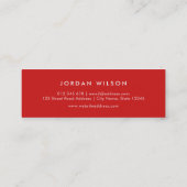 Voeg uw Logo eenvoudige, minimale bewerkbare kleur Mini Visitekaartje (Achterkant)