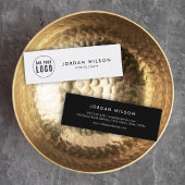 Voeg uw Logo eenvoudige, minimale bewerkbare kleur Mini Visitekaartje