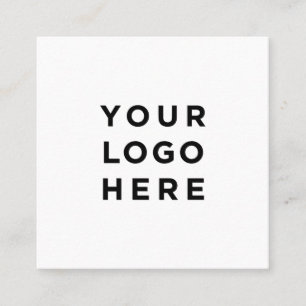 Voeg uw Logo eenvoudige, minimale bewerkbare kleur Vierkante Visitekaartje