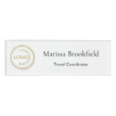 Voeg uw Logo Eenvoudige Werknemer toe de Titel van Naambadge (Voorkant)