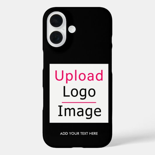 Voeg uw Logo en aangepaste tekst toe Modern Busine Case-Mate iPhone Case (Achterkant)