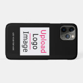 Voeg uw Logo en aangepaste tekst toe Modern Busine Case-Mate iPhone Case (Achterkant (horizontaal))