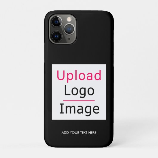 Voeg uw Logo en aangepaste tekst toe Modern Busine Case-Mate iPhone Case (Achterkant)