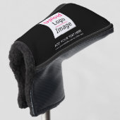 Voeg uw Logo en aangepaste tekst toe Modern Busine Golfheadcover (3/4 voorkant)