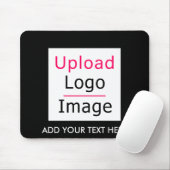 Voeg uw Logo en aangepaste tekst toe Modern Busine Muismat (Met muis)