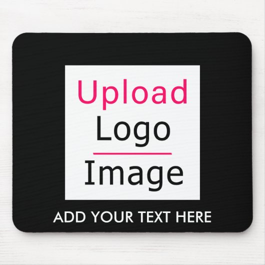 Voeg uw Logo en aangepaste tekst toe Modern Busine Muismat (Voorkant)