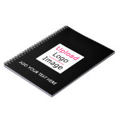 Voeg uw Logo en aangepaste tekst toe Modern Busine Notitieboek (Linkerzijde)