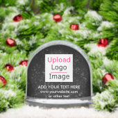 Voeg uw Logo en aangepaste tekst toe Modern Busine Sneeuwbol (Kerstmis)