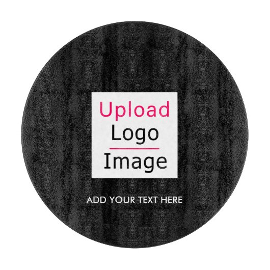 Voeg uw Logo en aangepaste tekst toe Modern Busine Snijplank (Voorkant)