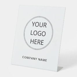 Voeg uw Logo en bedrijfsnaam toe Reclamebord Met Voetstuk