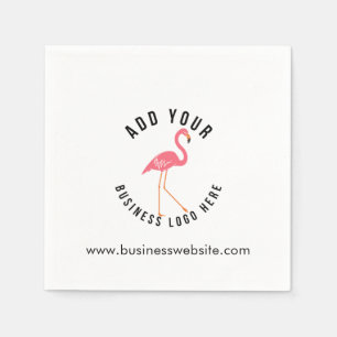 Voeg uw Logo en bedrijfswebsite Custom Paper toe Servet