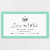 Voeg uw Logo en bewerkbaar kleurenproduct toe Labels (Design 1)