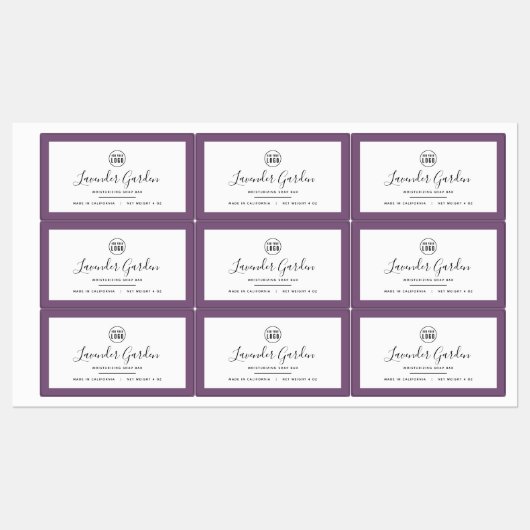 Voeg uw Logo en bewerkbaar kleurenproduct toe Labels (Vel)