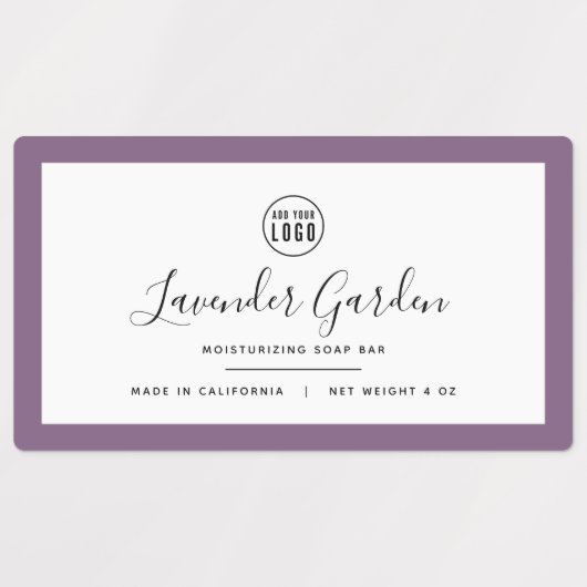 Voeg uw Logo en bewerkbaar kleurenproduct toe Labels (Design 1)