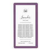 Voeg uw Logo en bewerkbaar randkleurenproduct toe Etiket (Voorkant)