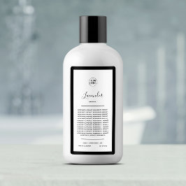 Voeg uw Logo en bewerkbaar randkleurenproduct toe Etiket