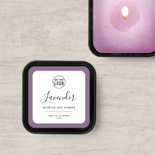 Voeg uw logo en bewerkbare kleur productlabel toe vierkante sticker