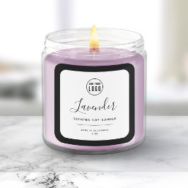 Voeg uw logo en bewerkbare kleur productlabel toe vierkante sticker