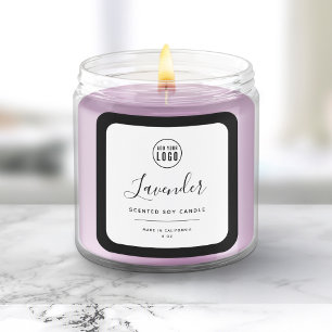 Voeg uw logo en bewerkbare kleur productlabel toe vierkante sticker